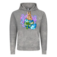 Cloud Rock easter bunny egg flowers Vintage Hoodie - RanaPortraitStore