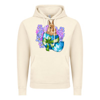 Vintage Artic easter bunny egg flowers Vintage Hoodie - RanaPortraitStore