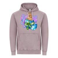 Vintage Zinc easter bunny egg flowers Vintage Hoodie - RanaPortraitStore