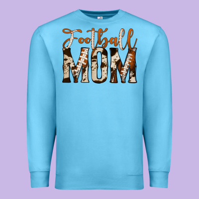 Football Mom Premium Sweatshirt Designed By Jasminsmagicworld
