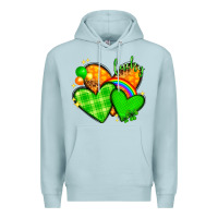 Blue Mist st patricks day hearts png Premium Hoodie - NancyCooperArtShop