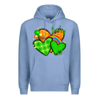 Colony Blue st patricks day hearts png Premium Hoodie - NancyCooperArtShop