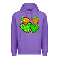 Purple st patricks day hearts png Premium Hoodie - NancyCooperArtShop