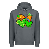 Rock st patricks day hearts png Premium Hoodie - NancyCooperArtShop