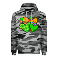 Slate Camo st patricks day hearts png Premium Hoodie - NancyCooperArtShop