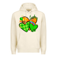 Tofu st patricks day hearts png Premium Hoodie - NancyCooperArtShop