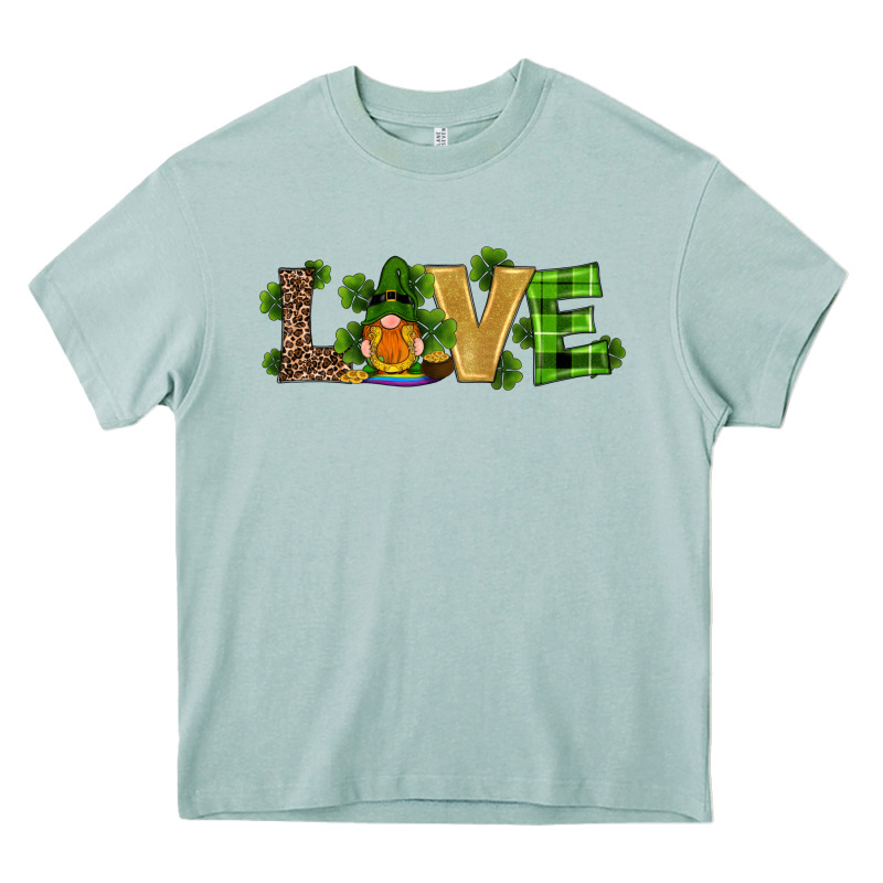 St Patricks Day Gnomes Shamrock Horseshoes Love Heavy Core Tee by RanaPortraitStore | Teevron