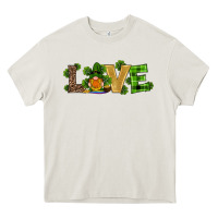 Cream st patricks day gnomes shamrock horseshoes love Heavy Core Tee - RanaPortraitStore