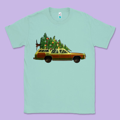 Christmas Vacation Car Classic Tee Designed By Jasminsmagicworld