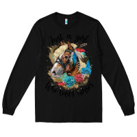 Black just a girl who loves horses haflinger Long Sleeve Tee - LillyAllenDesigns
