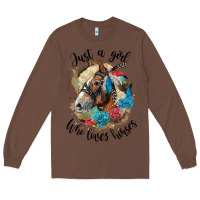Chestnut just a girl who loves horses haflinger Long Sleeve Tee - LillyAllenDesigns