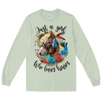 Matcha just a girl who loves horses haflinger Long Sleeve Tee - LillyAllenDesigns