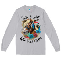 Just A Girl Who Loves Horses Haflinger Long Sleeve Tee | Teevron