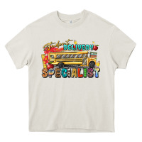 Cream student delivery specialist Heavy Core Tee - texasbilliewilder