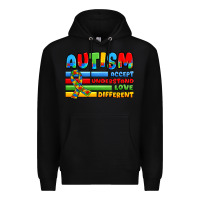 Black autism accept understand love different Premium Hoodie - JahusDesignShop