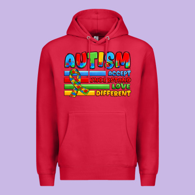 Autism Accept Understand Love Different Premium Hoodie Designed By Jahusdesignshop