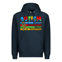 Navy autism accept understand love different Premium Hoodie - JahusDesignShop