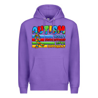 Purple autism accept understand love different Premium Hoodie - JahusDesignShop