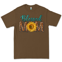 Cacao western blessed mom with sunflower Premium Tee - texasbilliewilder
