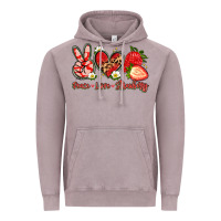 Vintage Zinc peace love strawberry Vintage Hoodie - Artiststas