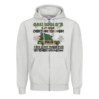 Dove Grey christmas tree farm Zipper Hoodie - MaliasSmallBusiness