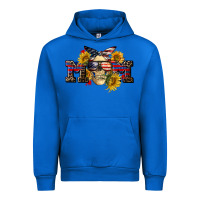 Cobalt american mom skull Urban Hoodie - CowGirlArtShop
