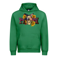 Emerald american mom skull Urban Hoodie - CowGirlArtShop