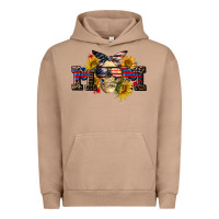 Pigment Burro american mom skull Urban Hoodie - CowGirlArtShop
