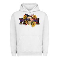 Pigment Lunar Rock american mom skull Urban Hoodie - CowGirlArtShop