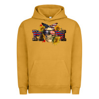 Pigment Peanut Butter american mom skull Urban Hoodie - CowGirlArtShop
