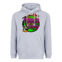 Heather Grey halloween lunch lady Heavyweight Hoodie - BarkalooDesign