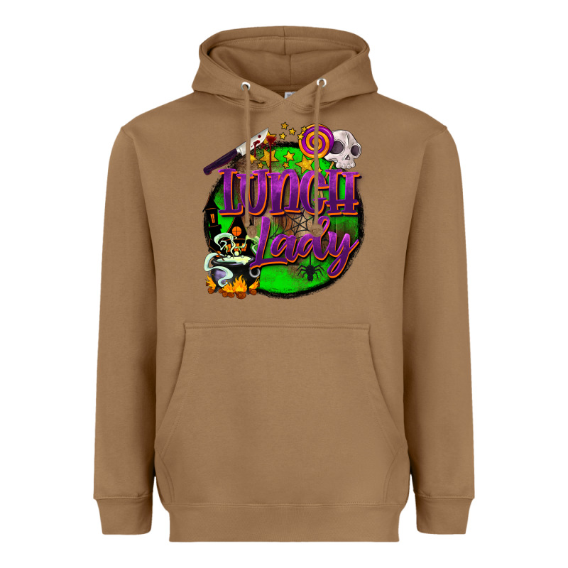 Halloween Lunch Lady Heavyweight Hoodie by BarkalooDesign | Teevron