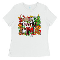 White santa's favorite cma Ladies Tee - Zillion Design Studio