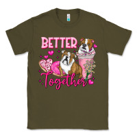 Army Green Be Mine Valentine Dog Classic Tee - CowhideDigitalArt