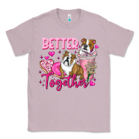 Lilac Be Mine Valentine Dog Classic Tee - CowhideDigitalArt