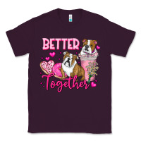 Plum Be Mine Valentine Dog Classic Tee - CowhideDigitalArt