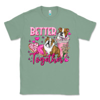 Sage Be Mine Valentine Dog Classic Tee - CowhideDigitalArt