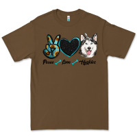 Cacao peace love huskies Premium Tee - RanaPortraitStore