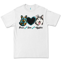 White peace love huskies Premium Tee - RanaPortraitStore