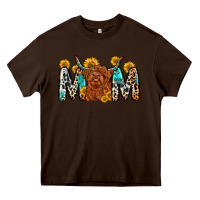 Chocolate Brown mom cow Heavy Core Tee - Zillion Design Studio