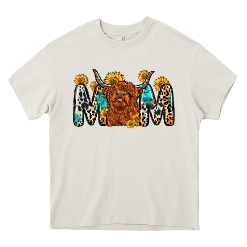 Mom Cow Heavy Core Tee by Zillion Design Studio | Teevron