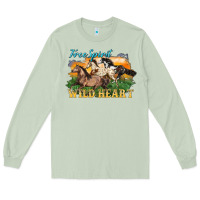 Matcha free spirit wild heart 3 horses Long Sleeve Tee - LillyAllenDesigns