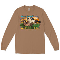 Toasted Coconut free spirit wild heart 3 horses Long Sleeve Tee - LillyAllenDesigns
