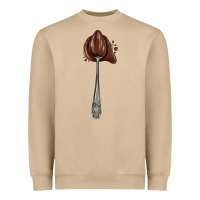 Mushroom spoon with chocolate Heavyweight Sweatshirt - AdoDesignShop