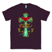 Plum cross faith Classic Tee - BarkalooDesign