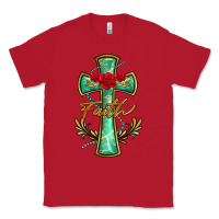Red cross faith Classic Tee - BarkalooDesign