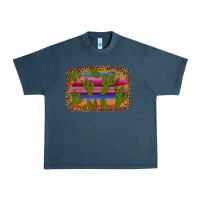 Midnight Navy cinco de mayo leopard frame Urban Heavy Tee - Artiststas