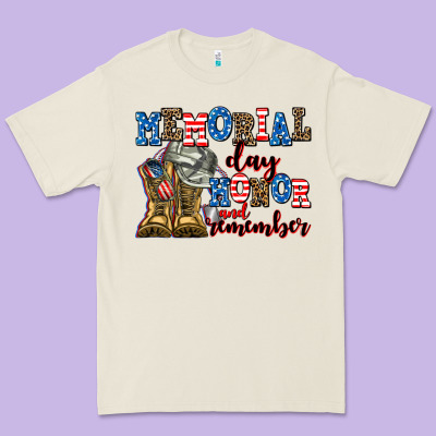 Memorial Day Honor And Remember Premium Tee Designed By Adodesignshop