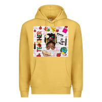 Antique Gold afro teacher life Premium Hoodie - NancyCooperArtShop