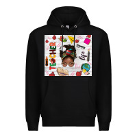 Black afro teacher life Premium Hoodie - NancyCooperArtShop